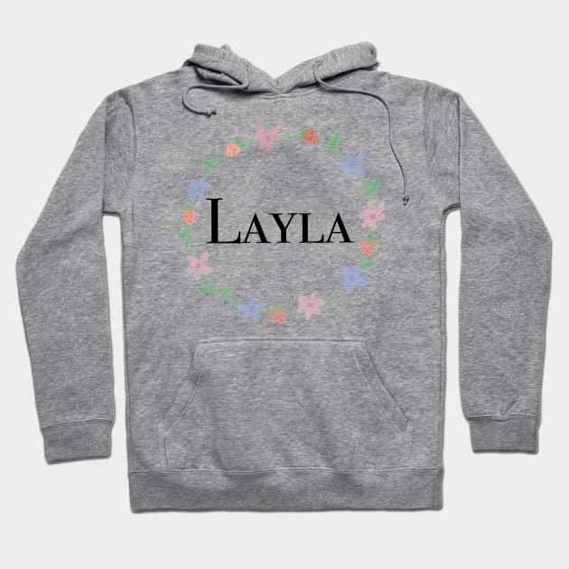 Layla name design Hoodie by artoftilly